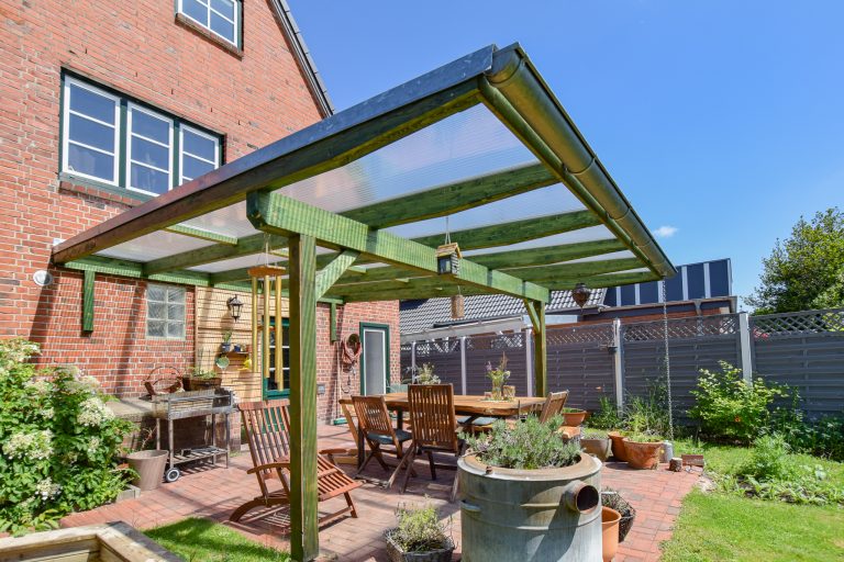 Überdachung mit Welldach 19