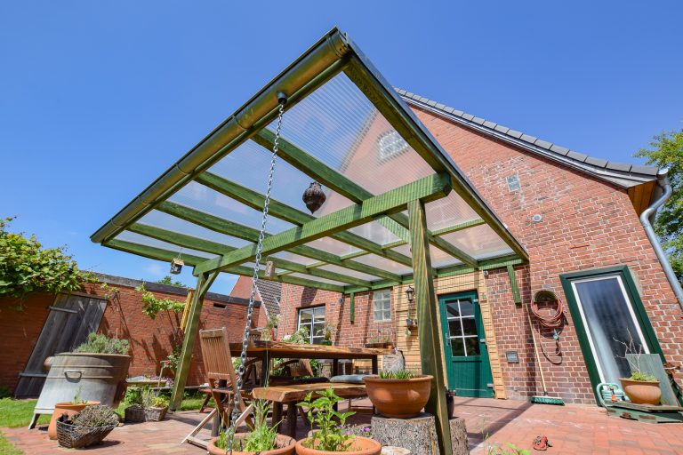 Überdachung mit Welldach 17