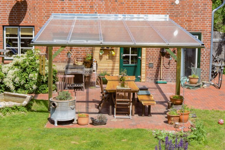 Überdachung mit Welldach 14