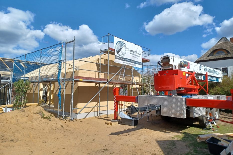 Anbau mit vorgefertigten Wandelementen 2