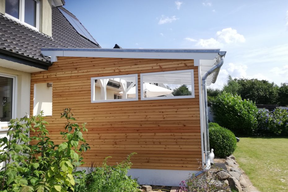 Terrassenausbau mit Glasdach 3