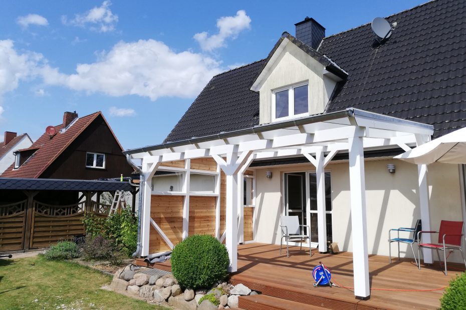 Terrassenausbau mit Glasdach 2