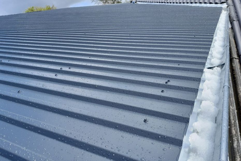 Austausch Asbestdach durch Blechdach 1